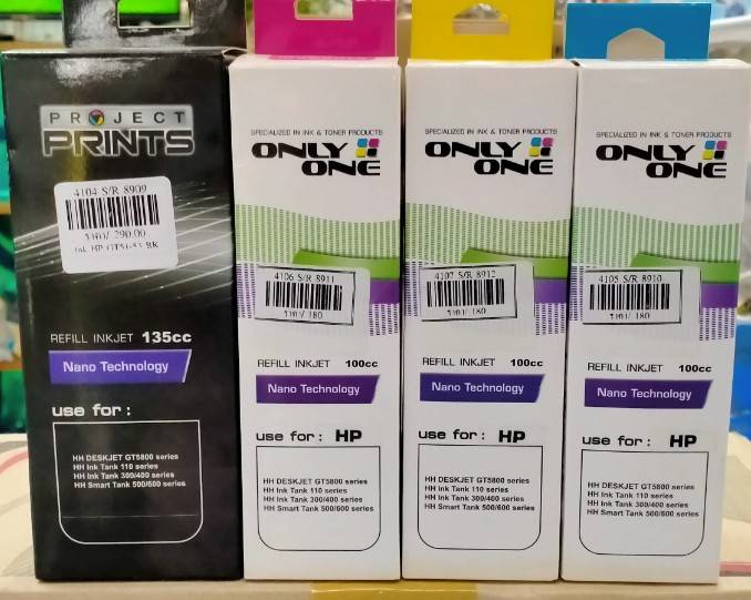 หมึก Prints HP GT51-53 135cc BK 